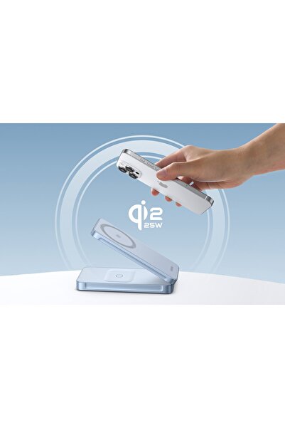 NO BRAND Încărcător rapid inductiv Ugreen MagSafe 2-în-1 Qi2, 25 W, pentru iP...