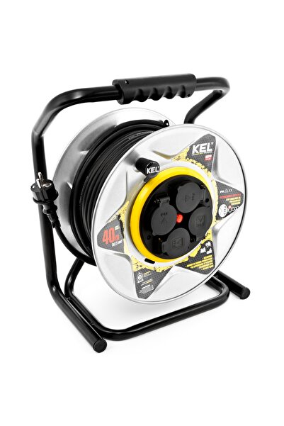 NO BRAND Cablu prelungitor profesional KEL 40m 3x2,5mm 3680W 16A, de uz intens