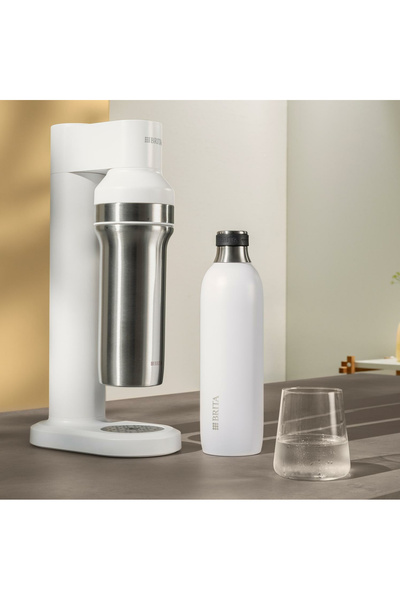 BRITA Termos SodaTrio Alb 1l din oțel inoxidabil