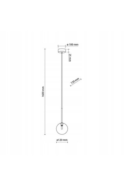 TK-Lighting Lampă suspendată ZWIS TK LIGHTING NILOS I 5941 BULB DE STICLĂ NEG...