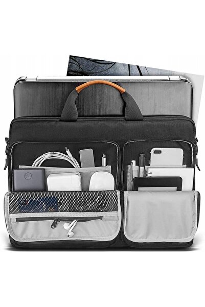 Tomtoc Geantă de umăr Defender A42 pentru laptop 16 inch, Negru