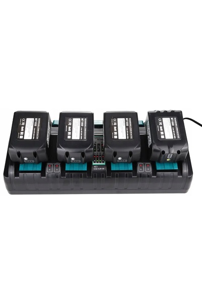 NO BRAND Încărcător de înlocuire pentru Makita DC18SF 18V cu 4 porturi pentru...