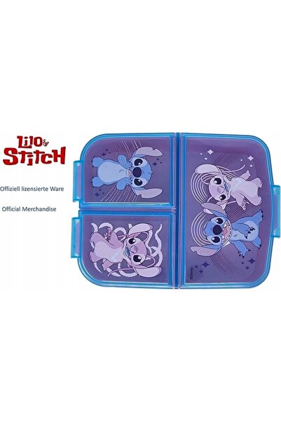 NO BRAND Cutie de prânz LILO AND STITCH pentru copii cu compartimente, fără BPA