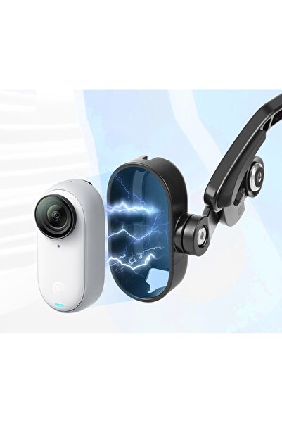 NO BRAND Suport magnetic cu bandă pentru cap pentru Insta360 GO 3 3S GO3