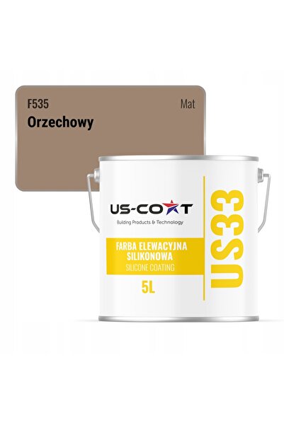NO BRAND VOPSEA SILICONICĂ PENTRU FAȚADE, CULOARE NUCI F535 UV, 5 L, PRODUCĂTOR