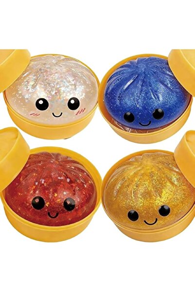 OEM Set de jucarii Bun Squishy interactive pentru copii, 4 piese, forme de ch...