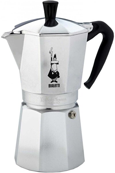 Bialetti Cafetieră Moka Express 12TZ Argintiu-Negru