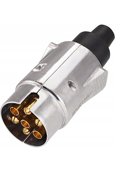 NO BRAND Mufă remorcă din aluminiu cu 7 pini, 12V, conector auto