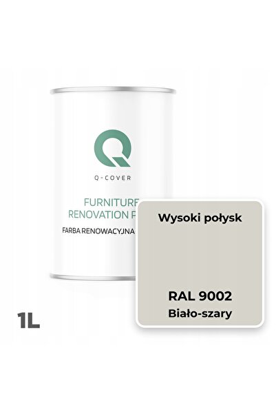 NO BRAND Vopsea pentru mobilier de bucătărie, alb gri RAL 9002 lucios 1L