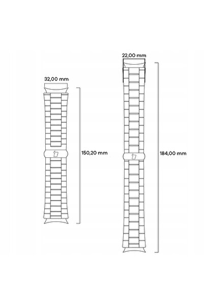 bizon Curea metalică rezistentă pentru Apple Watch 38/40/41/42mm