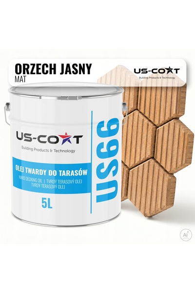 NO BRAND Ulei pentru terase și mobilier de grădină, nuc deschis, 5L, protecto...