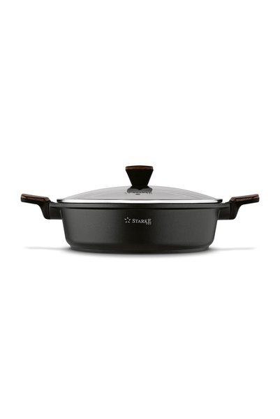 Starke Pro PATELNIA marmură INDUCȚIE CAPAC PROFUND Lemn de sequoia 28 cm