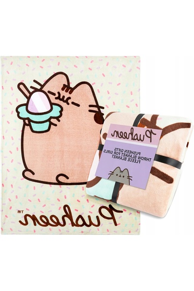 TREND Pătură din fleece polar de pluș Pusheen, 130x150cm, moale și confortabi...