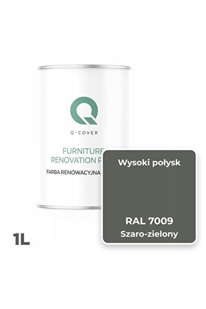 NO BRAND Vopsea pentru fața dulapului de bucătărie, gri-verde RAL 7009, lucio...