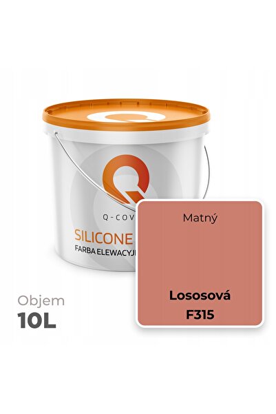 NO BRAND Vopsea siliconică pentru fațade, culoare somon F315, 10L, Producător