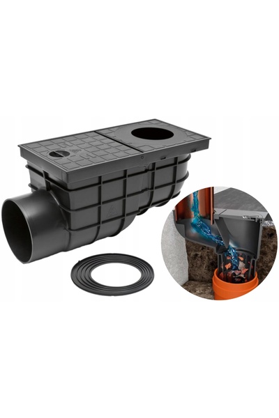 Chudej GARDEN WAREHOUSE TAVĂ CU FRUNZE CURCUBEU 110 NEGRU COȘ DE CURĂȚARE CU ...