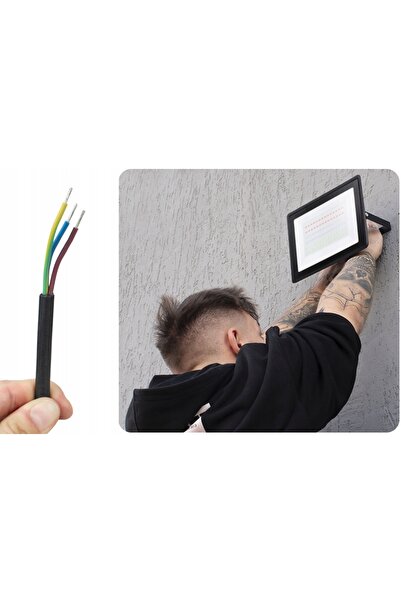 NO BRAND Proiector LED RGB Multicolor de 50W cu Telecomandă pentru Iluminat G...