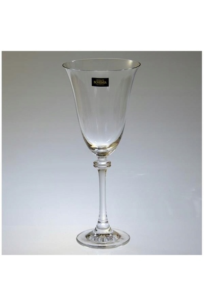 NO BRAND Pahare de vin pentru vin alb, vin roșu, apă, Bohemia Crystal, 350ml,...