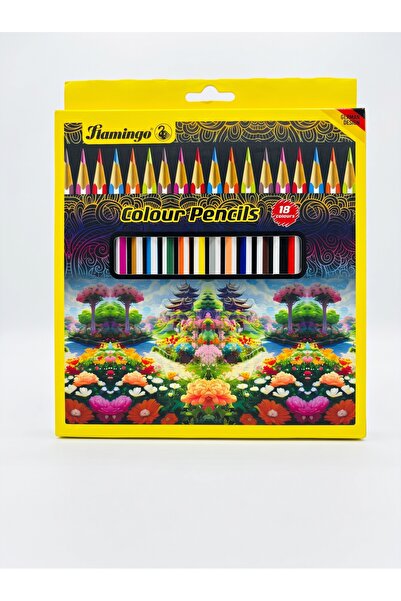 Flamingo Colour Pencils | Pack of 18 Pcs