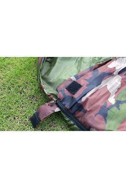 NO BRAND Sac de dormit turistic, tip mumie, 2 în 1, cu glugă, călduros, ușor,...