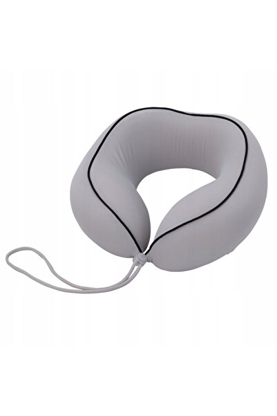 Proworld Pernă de călătorie spumă poliester spandex 25x25x11cm gri