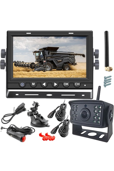 FreedConn KIT CAMERĂ DW-7022 FĂRĂ FIRURI PENTRU VIZIUNE SPATE, FULL HD, CAMER...