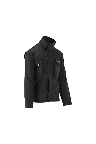 yato Hanorac de lucru negru roșu DUERO S 8 buzunare poliester bumbac