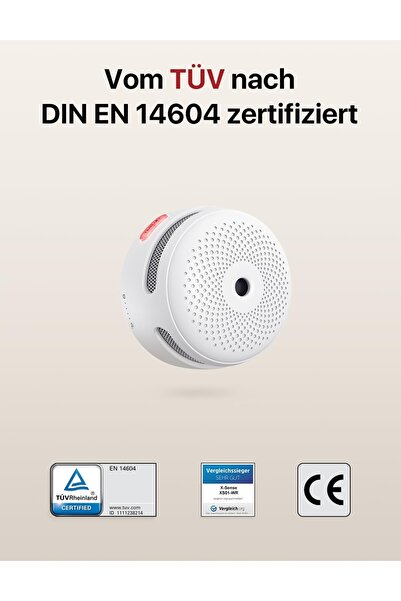 NO BRAND Detector de fum cu senzor X-Sense XS01-WR Link+ Wireless, Pachet de ...