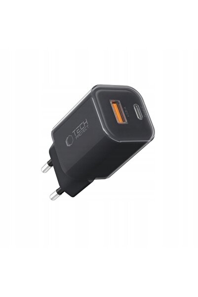 NO BRAND TECH-PROTECT ADAPTOR DE ALIMENTARE CU 2 PORTURI ÎNCĂRCĂTOR PD33W QC3...