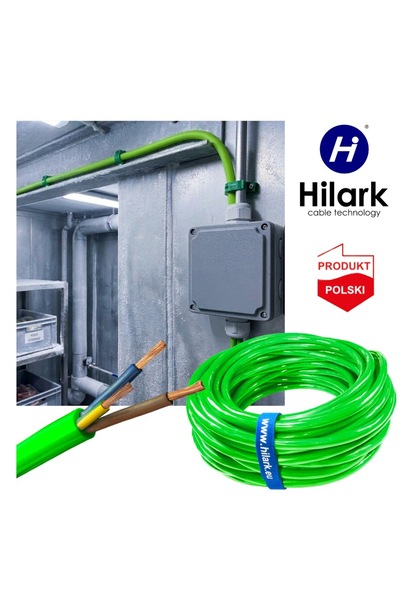 NO BRAND Cablu din poliuretan PUR H07BQ-F 3x1,5 mm², verde, 20 m