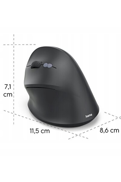 Hama Mouse ergonomic reîncărcabil EWM-600L USB C Bluetooth pentru stângaci