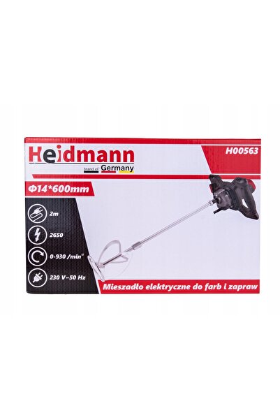 Heidmann MIXER ELECTRIC PENTRU ADEZIVI, VOPSELE, AMESTECARE BETON, 2650W, MIX...