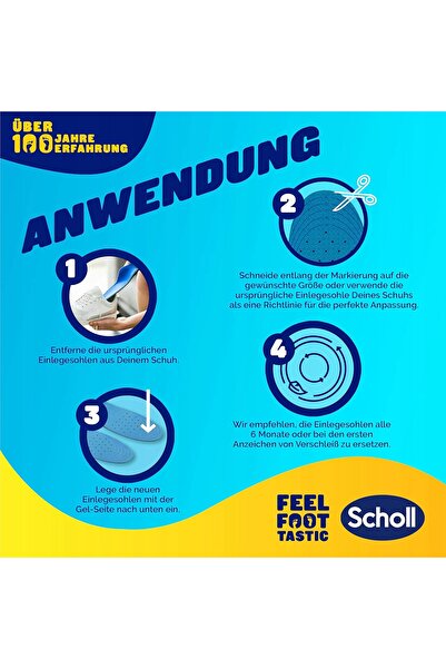 Scholl Branțuri cu gel activ pentru bărbați, mărimea 40-46.5