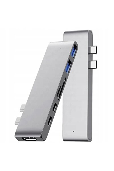 NO BRAND ADAPTOR HUB CONVERTOR USB-C USB THUNDERBOLT HDMI 4K PENTRU MACBOOK P...