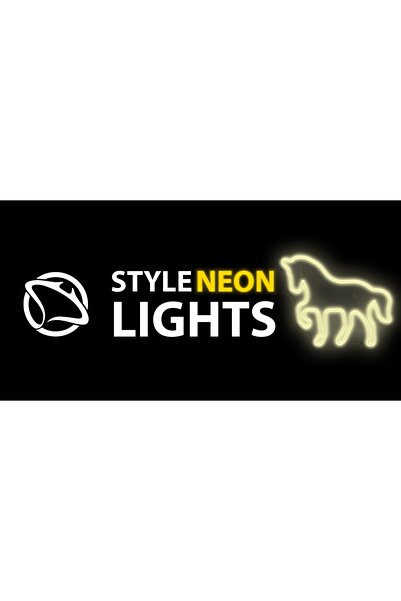 MANTA DECORATIUNE LUMINOSĂ LED NEON, lumini neon pentru cameră, CAL ALB, LAMP...
