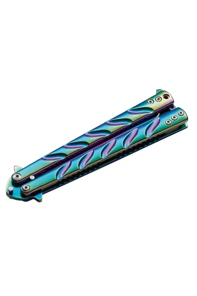NO BRAND Cuțit fluture Böker Magnum Balisong Rainbow 06EX401