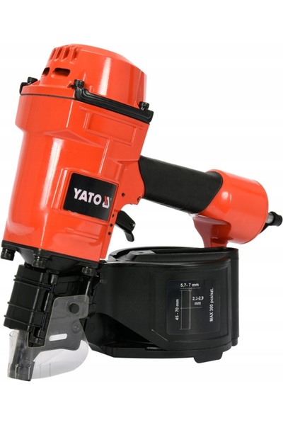 yato Pistol pneumatic de cuie cu tambur de 45-70mm