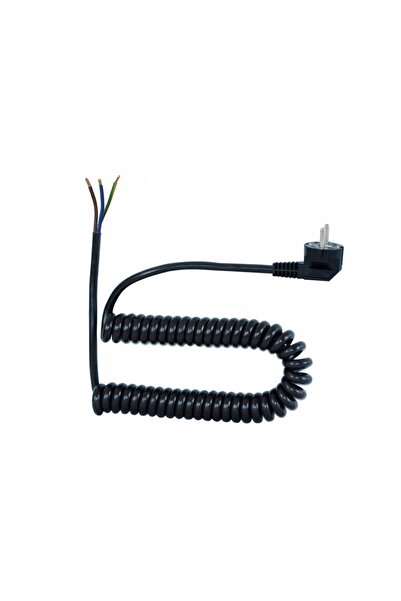 F-ELEKTRO Cablu spiralat tip patch cu mufă unghiulară 3x1mm² extensibil până ...