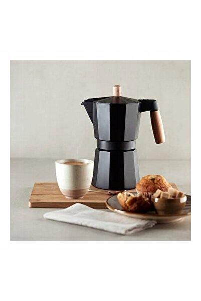kinvara Cafetieră pentru prepararea cafelei, din aluminiu, 300 ml, negru