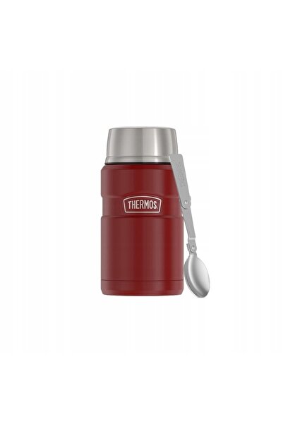 Thermos Termos pentru mâncare cu lingură Stainless King 710 ml - roșu rustic