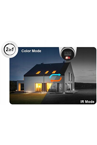 NO BRAND Kit de supraveghere IP pentru acasă, cameră IR/LED de 6MPx pentru în...