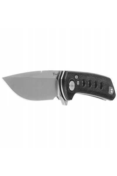 NO BRAND Reate PL-XF-1, incrustație Micarta/G10 neagră, cuțit pliabil Stonewa...