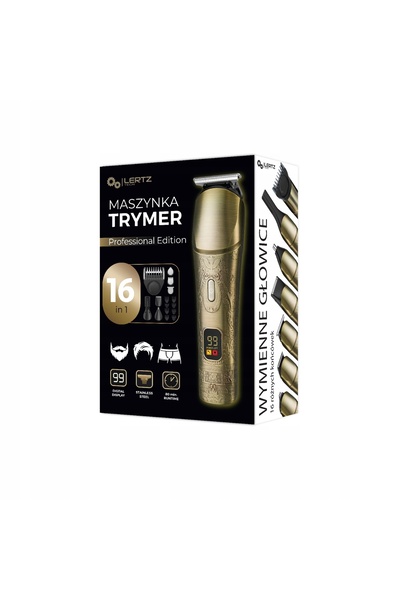 NO BRAND Aparat de tuns părul, Trimmer pentru barbă și păr corporal 7W1 - Tri...