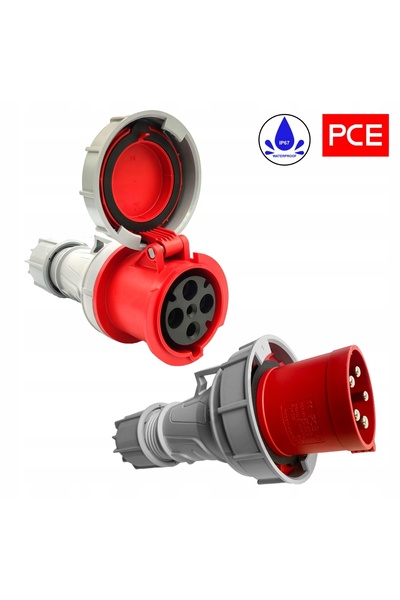 NO BRAND Adaptor de alimentare 63A, adaptor de alimentare 5P la 63A 4P IP 67 ...
