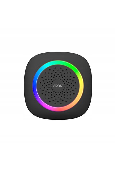 Virone Sonerie fără fir LED RGB 300m Conectată la rețea 60 de melodii Negru