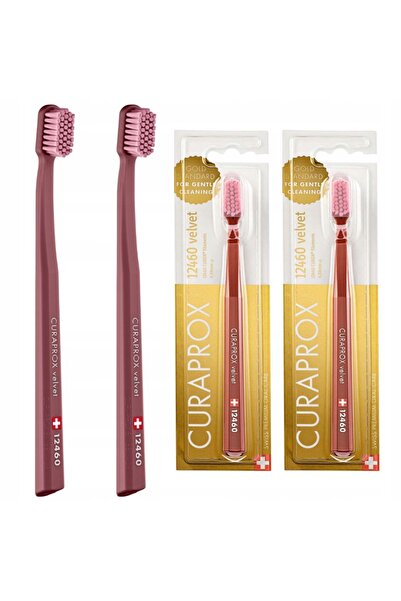Curaprox Periuțe de dinți CS 12460 Velvet cu peri moi 2 bucăți