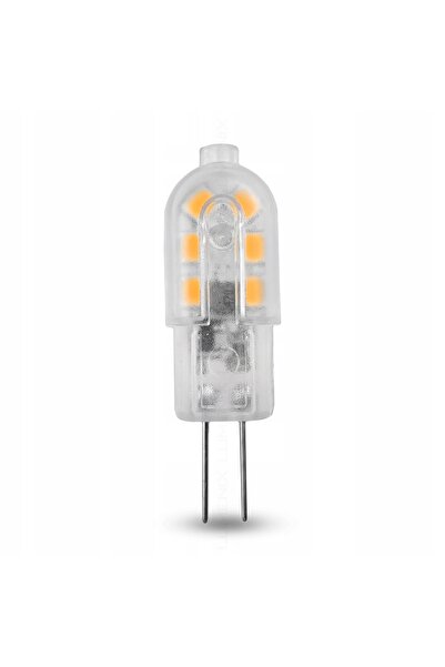 NO BRAND 10x Bec LED G4 2W 220lm Alb Cald 12V AC/DC Kit Becuri Mini Capsulă