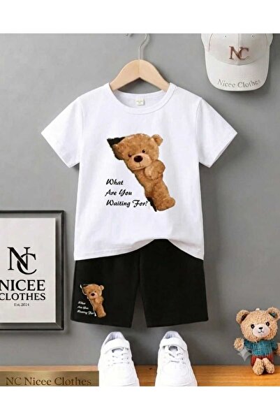 Leto Lykia Summer Children's T-Shirt Shorts Unisex (What Are You Ayi Printed)