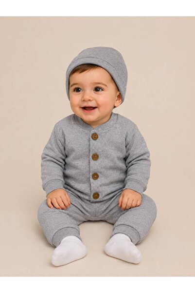 Organic Product DimpleBaby Premium Buttoned Baby Romper