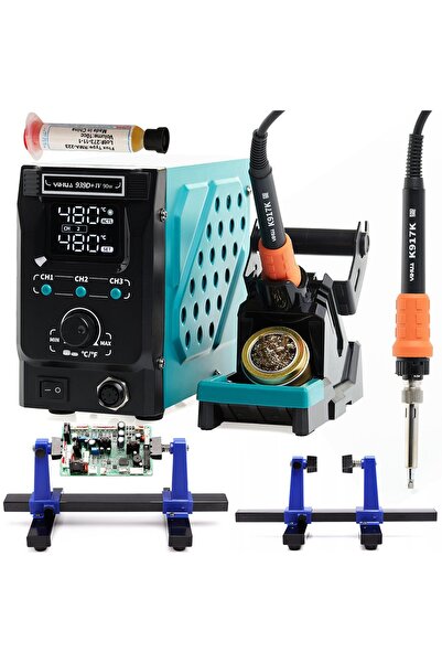 TECHREBAL Yihua 939D+-IV 90W Kit stație de lipit + Flux + Suport PCB